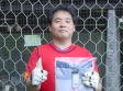 【MIP 綿引 英樹さん (Red Friends)】<BR><BR>至近距離からの強烈なシュートも勇気あるプレーで防いでいました! Highslide JS