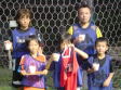 【優勝 ブルースカイダー】<BR><BR>リーグ戦3勝3敗でしぶとく決勝進出!たいがが守ってはやと&たいじが決めました<BR>もちろんりゅうせいパパとりくママの活躍もありましたよ〜 Highslide JS