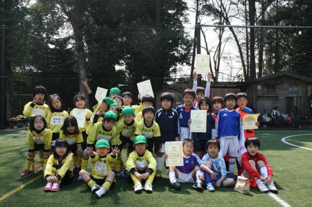 【全体写真】<BR><BR>4月から新1年生!たくさんサッカーしようね! Highslide JS