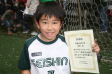 【MVP 奥野 開 (SEISHIN FC A)】<BR><BR>決勝戦で決勝ゴールを冷静に決めました! Highslide JS