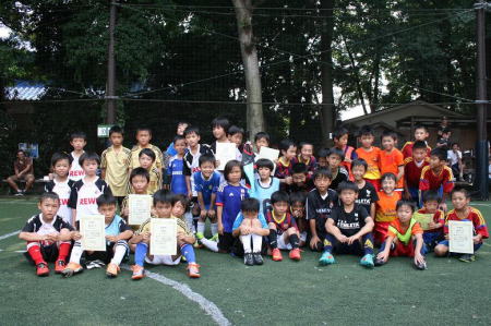【全体写真】<BR><BR>夏休みもあと一週間。悔いの残らないよう精いっぱいサッカーしよう! Highslide JS