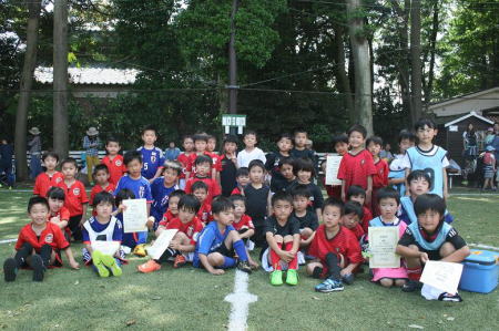 【全体写真】<BR><BR>初のGKあり、全面を使っての大会でしたが、ちゃんとサッカーになっていました Highslide JS