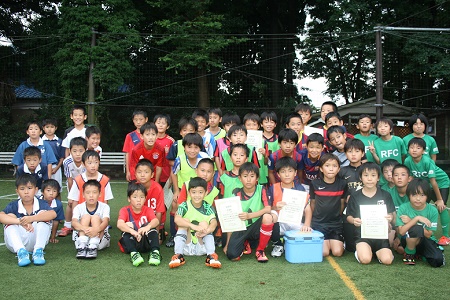 【全体写真】<BR><BR>雨も上がって思いっきりサッカーできたね! Highslide JS