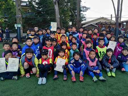 【全体写真】<BR><BR>元気な子が多く、試合中にも声をたくさん出している選手が多かったね! Highslide JS