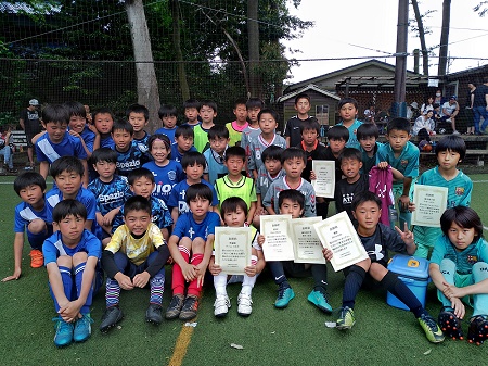 【全体写真】<BR><BR>絶好のサッカー日和!練習の成果は出せたかな!? Highslide JS