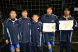 【第3位 愛徳FC A】<BR><BR>最後はAB対決も勝利して、優勝チームに引き分け。少しずつ慣れてきましたね Highslide JS