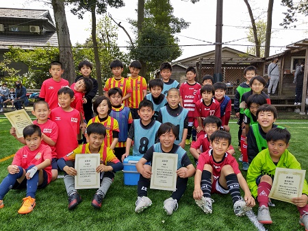 【全体写真】<BR><BR>今日から新年度!学年も上がり、新たな気分でサッカーがんばっていこう! Highslide JS