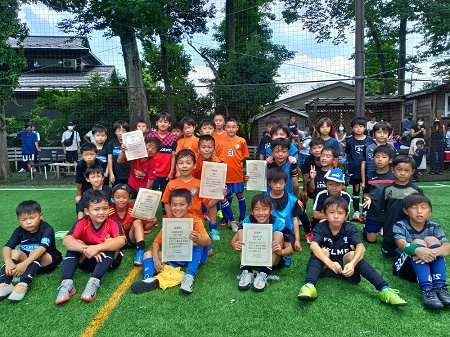 【全体写真】<BR><BR>これから長い夏休み!サッカーも勉強もしっかりやっていこうね! Highslide JS