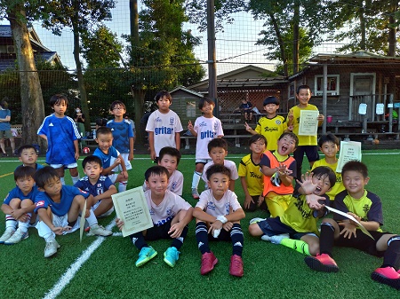 【全体写真】<BR><BR>たくさん試合をやっても、大会終了後にまだサッカーをするサッカー小僧たち! Highslide JS