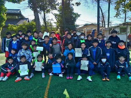 【全体写真】<BR><BR>冬休みもサッカー三昧だね! Highslide JS