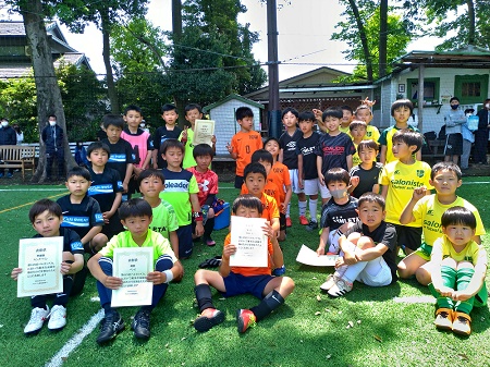 【全体写真】<BR><BR>ゴールデンウィーク、サッカー三昧の子たちが集まりました! Highslide JS