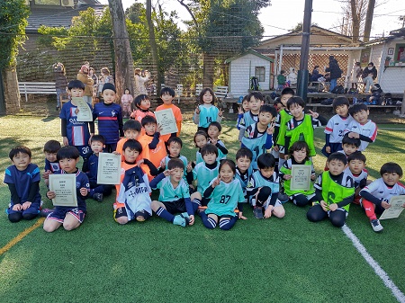 【全体写真】<BR><BR>あけましておめでとう!今年もたくさんサッカーやろうね! Highslide JS