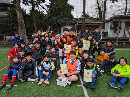 【全体写真】<BR><BR>卒業おめでとう!中学サッカー楽しんでね! Highslide JS
