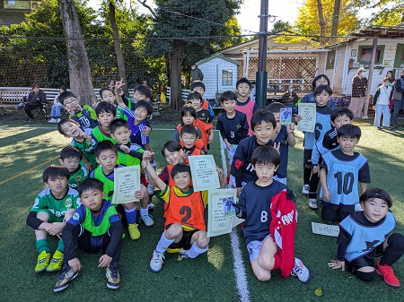【全体写真】<BR><BR>今日も楽しくサッカーできたかな!? Highslide JS