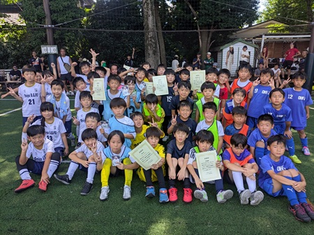 【全体写真】<BR><BR>暑い夏でもフットパルは木陰がたくさんあるから何とかサッカーがんばれるね! Highslide JS