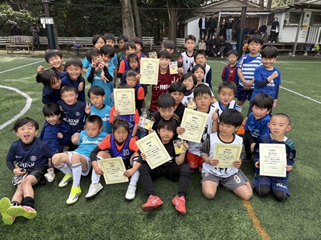 【全体写真】<BR><BR>春のここちよい天気でたくさんサッカーできたね! Highslide JS